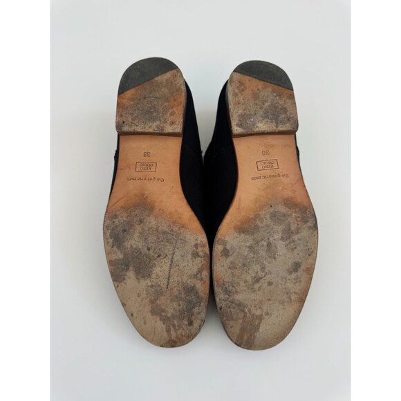 Black Canvas Lace-Up Oxford Shoes - Picture 8 of 11